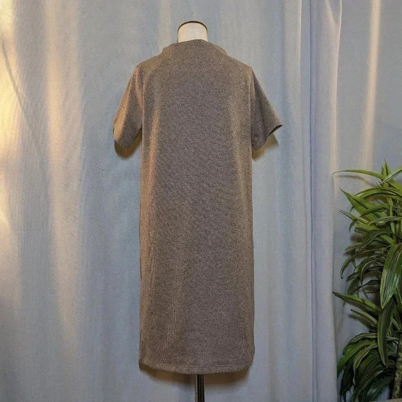 Arc'teryx Dress Laina Tan Brown Shift Mock Neck Sweater Dress XS - Picture 4 of 8